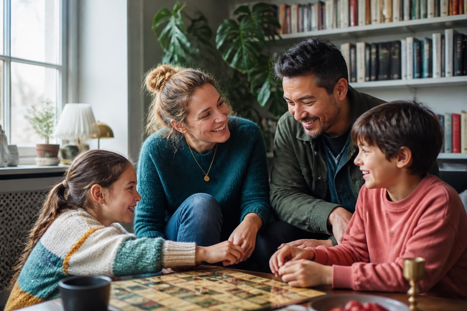 Visuelt eksempel på et KinCosmos-familiehoroskop